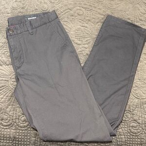 Bonobos Men's Charcoal Stretch Chinos Size 33 waist  34 inseam